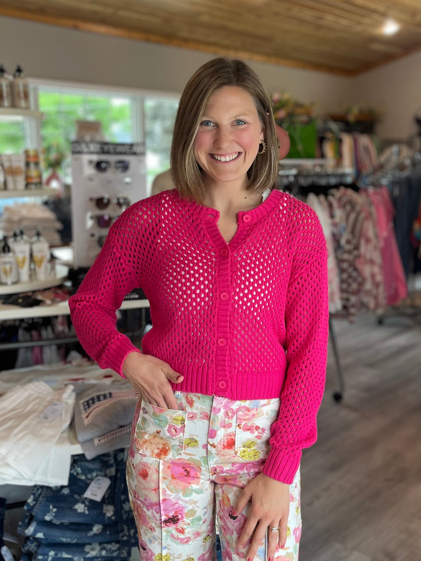 Zenana Crochet Sweater