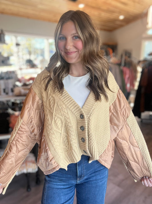 Gold Pol Cardigan