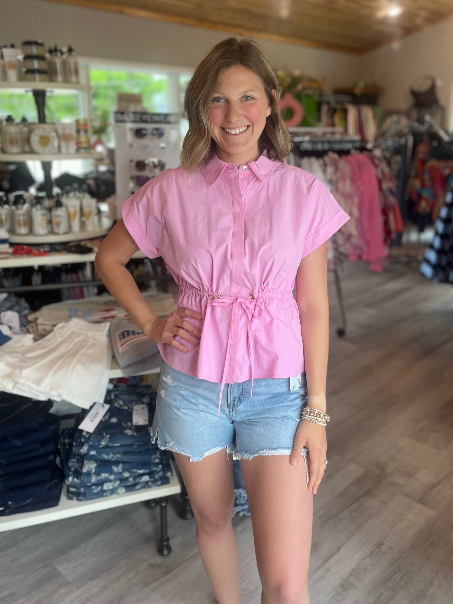 Entro Pink Blouse