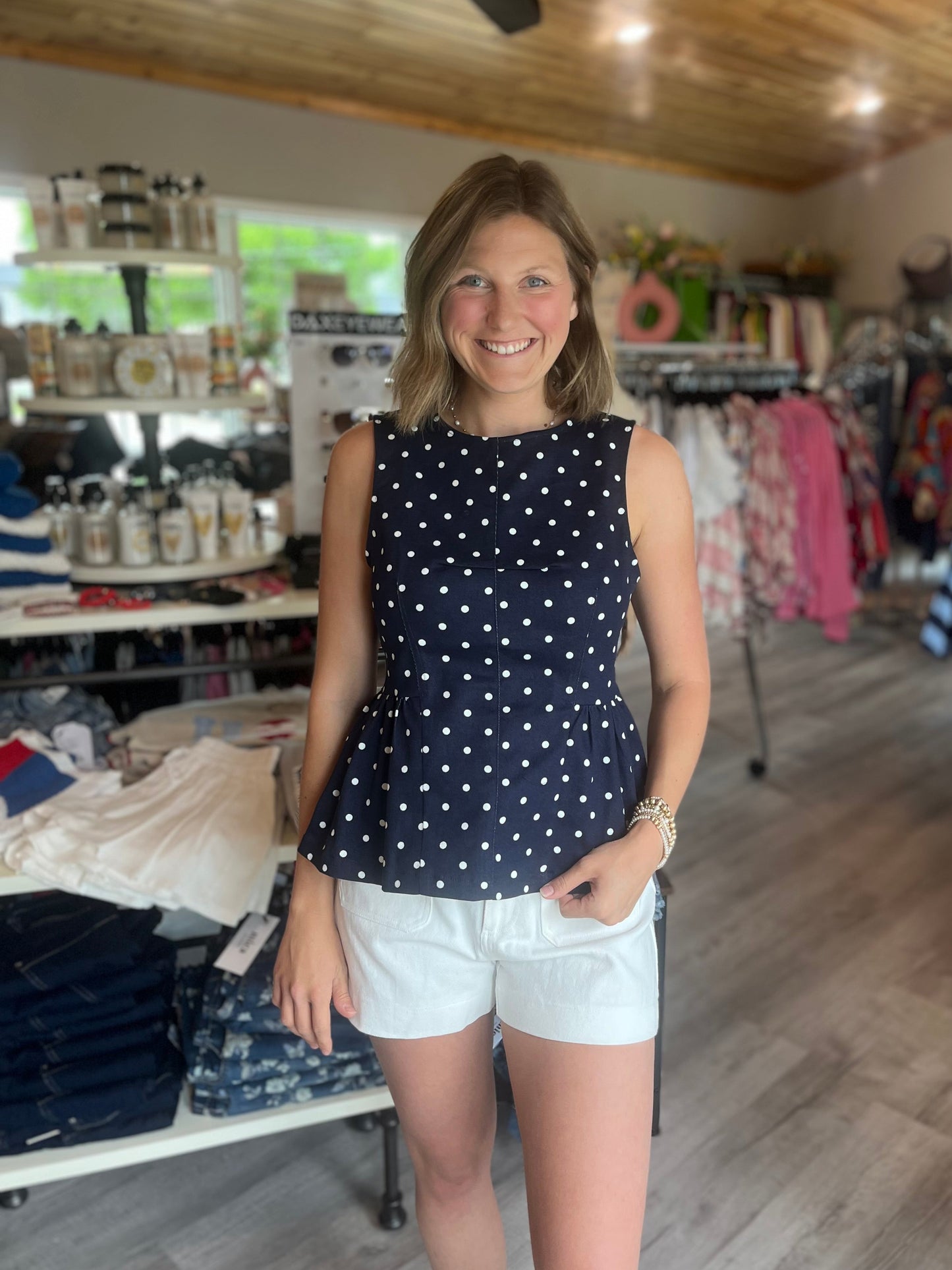 Entro Polka Dot Top
